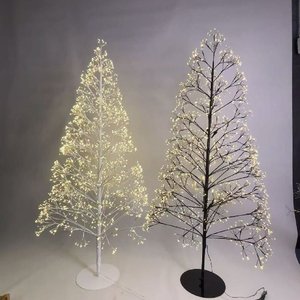 Meilleures ventes, nouvelles décorations de <span class=keywords><strong>Noël</strong></span>, arbre LED H 120 cm 150 cm 180 cm, lumière d'arbre en fil de cuivre blanc chaud pour la décoration de jardin - Product Image 4