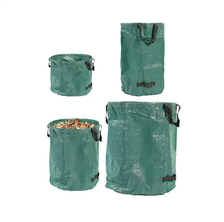 Collapsible Portable Garden Waste Bags Plastic Heavy Duty Lawn Leaf Bag 72  Gal