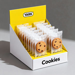 Caja de Exhibición de Cartón Plegable, Caja de Exhibición de Productos de Papel Corrugado para Tienda, Caja de Exhibición de Productos de Aperitivos y Galletas para Tienda - Product Image 1