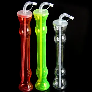 Nieuwe Led Plastic Hard Stro Cup Glow In The Dark Stro Cup Voor Party Bar Drinken