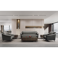 Fabricante de Muebles de Oficina en China, Muebles de Salón de Excelente Calidad, Juego de Sofás Clásico Italiano Moderno 1+1+3 para Sala de Estar