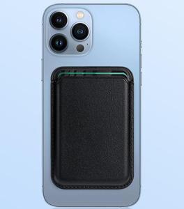 Organisateur de cartes de visite personnalisé étui portefeuille en cuir PU poche souple à la mode pour voyage carte de crédit support de téléphone magnétique - Product Image 3