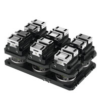 Nouveau modèle amélioré KSP2-75 Blocs de serrage pneumatiques de 75 mm, étau concentrique pour fixation de mâchoires de presse sur machine CNC