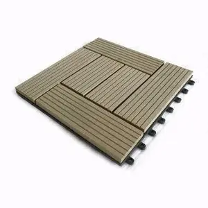 DIY Holz Kunststoff Composite Board Outdoor Fliesen Interlocking Decking Fliesen für Outdoor Garden