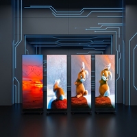 Écran d'affichage numérique LED ultra-fin pour panneau publicitaire, écran LED pliable
