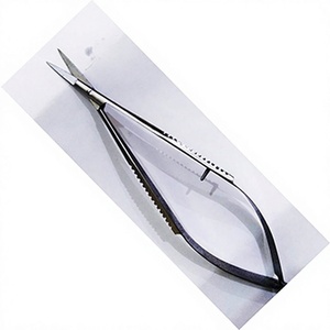 ASAP Article populaire Ciseaux à ressort Castroviejo à lames fines de précision, courbés de 5,5 pouces, en acier inoxydable, pour droitiers - Product Image 1