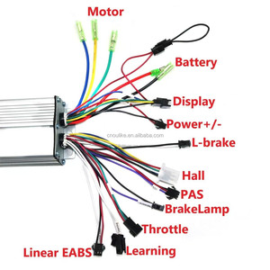 Set Controller per Scooter Elettrico 36V/48V/60V 350W 18A BLDC Driver di Velocità Brushless per E-bike e Display LCD GT-100 - Product Image 5