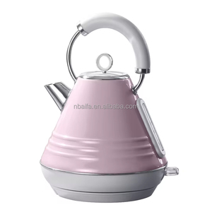 Aifa 304 Stainless Steel Tea <strong>Kettle</strong> Retro Electric Hot Water Boiler Wood Grain Black Electric <strong>Pyramid</strong> <strong>Kettle</strong> - Product Image 2