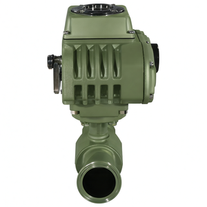 Vanne à bille électrique motorisée en acier inoxydable PTFE de qualité alimentaire à 3 voies avec raccord à pince DN40, vente urgente COVNA - Product Image 5