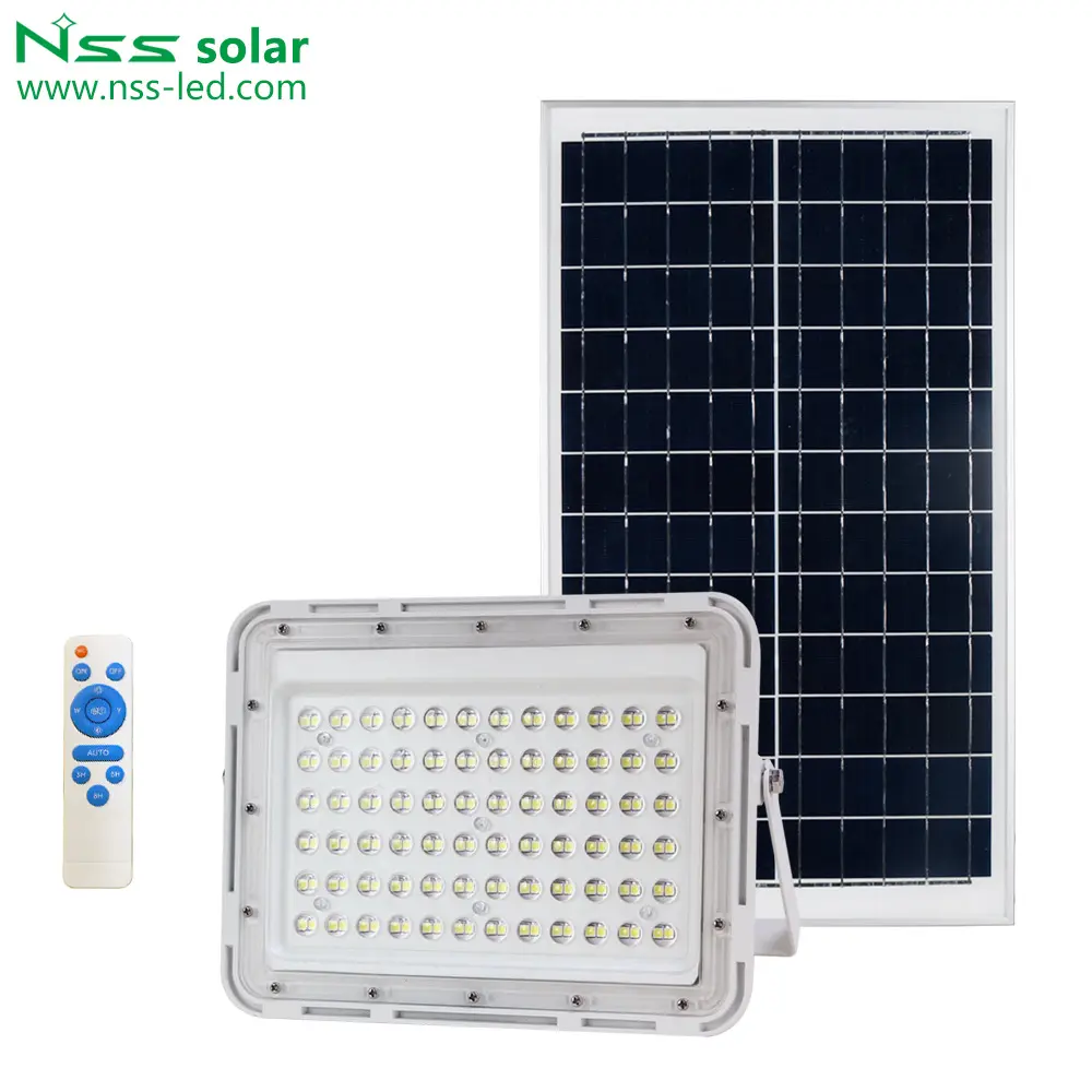 Powered Không Thấm Nước Led Năng Lượng Mặt Trời Vườn Tường Home Flood Lights Chiếu Sáng Ngoài Trời 100W