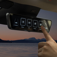 Rétroviseur de streaming style OEM 8,2 pouces pour Ford F150 2015-2026, accessoires, caméra de tableau de bord 4K double objectif avec système d'avertissement d'angle mort BSD