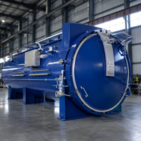 Autoclave Compuesto Certificado por ASME para la Construcción de Embarcaciones con Potencia de Calentamiento de 750KW y Sistema de Apertura Rápida de Puertas