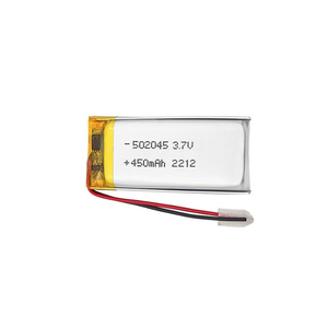 Lipoバッテリー502045 3.7V 450mAh充電式リチウムポリマー電池552045 - Product Image 1