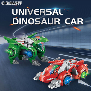 <span class=keywords><strong>Jouet</strong></span> de <span class=keywords><strong>voiture</strong></span> de déformation de <span class=keywords><strong>dinosaure</strong></span> en plastique cool électrique avec musique légère - Product Image 2
