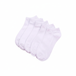 5-Pack <b>Men's</b> <b>White</b> Ankle <b>Socks</b> Colorful Pattern High Quality Polyester Spandex Light Weight Sporty Business Style Cuff Bottom - Product Image 2