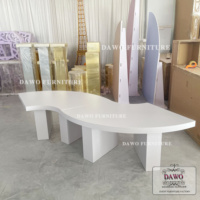 Table serpentine blanche pour enfants, mobilier de salle à manger de mariage, fabrication chinoise