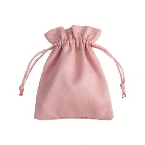 Sac d'emballage personnalisable en flanelle avec logo, biseauté, pour bijoux, écouteurs de téléphone portable, vente en gros, recyclable, pour colliers et montres - Product Image 2