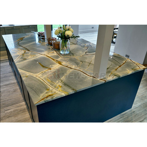 Dalle de granit quartzite <span class=keywords><strong>bleu</strong></span> naturel de luxe, <span class=keywords><strong>Louise</strong></span> Fusion Moon Blue, Brazil Blue Roma Marble - Product Image 6