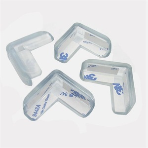 Protezione per angoli di sicurezza per bambini in Silicone a prova di bambino, protezione morbida trasparente per <span class=keywords><strong>scrivania</strong></span>, con bordo e protezioni angolari - Product Image 1