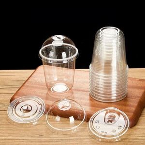 แก้วพลาสติก PET รูปตัวยู สำหรับร้านกาแฟ พร้อมพิมพ์โลโก้ ขายส่ง - Product Image 4
