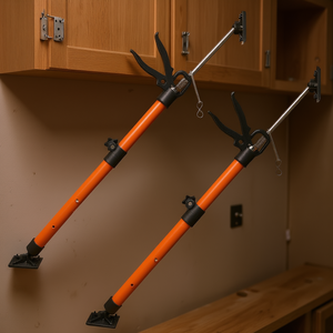 Barra de Soporte Telescópica de Acción Rápida, Ajustable de 21.3 a 60 Pulgadas, Sistema de Tercera Mano para Instalación de Gabinetes - Product Image 2