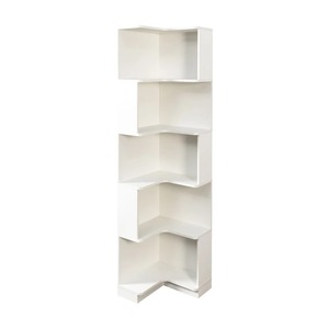 Estantería de Esquina de 5 Niveles, Resistente, de 71.8'' de Alto, en Forma de L, con Luces LED, de Madera, para Almacenamiento, de CARB P2 Flat Pack Factory Supplier Wholesale - Product Image 5