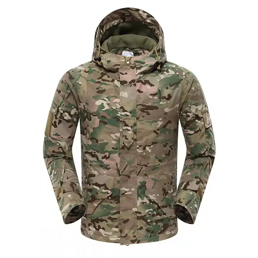 New Fashion Customized Tactical Cheap Men's Jacket For Hiking Sublimation CP Camo Jacket