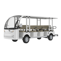 Bus électrique de tourisme à 14 places, éco-responsable, homologué CE, à toit ouvert, moteur AC 72V 7,5 kW