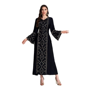 Abaya de luxe <span class=keywords><strong>maroc</strong></span> caftan paillettes diamant africain musulman mode Robe Caftan soirée Robe de soirée Boubou Robe Djellaba Robe - Product Image 6