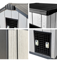 Abri pour chien Kenda en PP résistant aux UV, motif animal APEX PENT, 3 tailles, anti-moisissure, cage de jardin pour animaux domestiques, pour la maison et le centre commercial