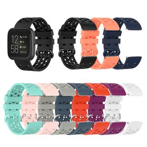Bracelet de montre de sport en silicone souple pour <span class=keywords><strong>fitbit</strong></span> <span class=keywords><strong>versa</strong></span> / <span class=keywords><strong>versa</strong></span> <span class=keywords><strong>2</strong></span> / <span class=keywords><strong>versa</strong></span> lite, nouvel arrivage - Product Image 2