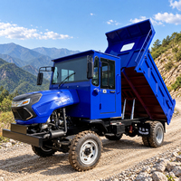 Mini camion benne 4x4 robuste tout-terrain pour travaux agricoles, construction et transport industriel
