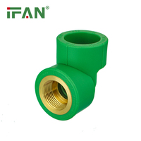 Conector de Tubería de Agua IFAN, Conexión de Tubería PPRC PN25, Conexión de Tubería PPR, Codo Roscado, Conexión en T, Conexión PPR