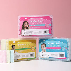 LMLTOP UUKKG 120 pièces 100 pièces Tampons de <span class=keywords><strong>coton</strong></span> cosmétiques carrés colorés pour sandwichs, démaquillant, 3 couches, tampons de <span class=keywords><strong>coton</strong></span> absorbants U10-U12 - Product Image 1