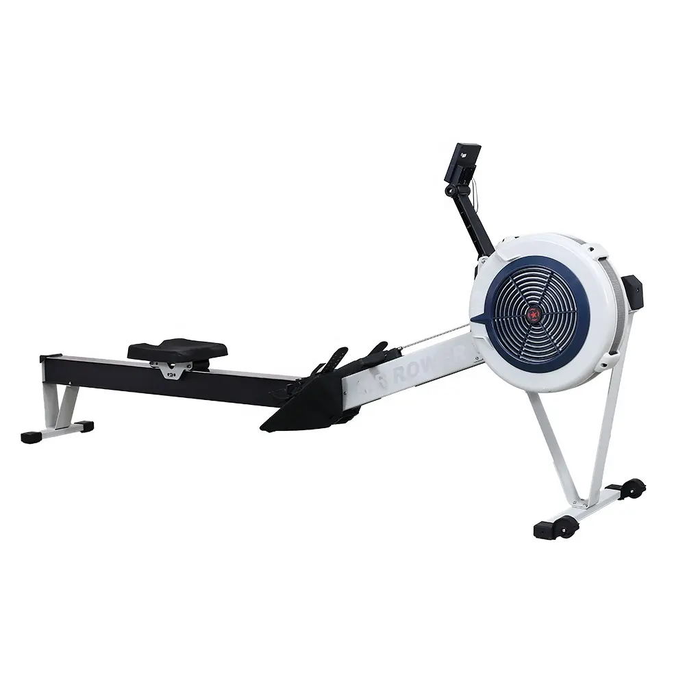 Heimtrainer Cardio Fitness Trainer Windwiderstand-Ruder klappbares Rudermittel simulierte Wassersportarten