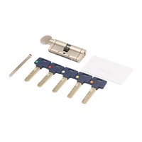 Cylindre de serrure européen haute sécurité Snake Groove on Dimple Key MTL 7X7 avec dispositif de raidissement sur le boîtier