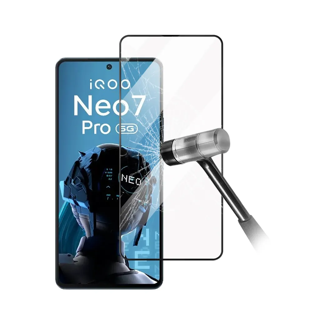 VIVO iQOO Neo 7 Pro 2.5D 스크래치 방지 화면 보호기용 HD 투명 강화 유리 화면 보호기