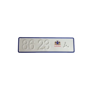 Custom embossed aluminum reflective <strong>license</strong> <strong>plates</strong> from Gauteng, South Africa, suitable <strong>for</strong> cars, motorcycles, and <strong>trailers</strong> - Product Image 1