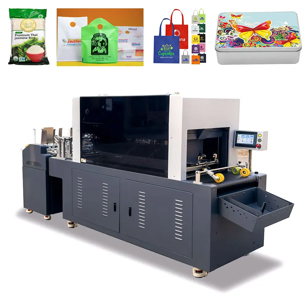 High Speed UV One Pass Printer for Plastic Bags Nonwoven Bags Printing Packaging Bags