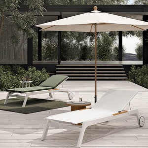 Chaise longue de <span class=keywords><strong>piscine</strong></span> moderne en métal pour hôtel/B&B, lit de repos extérieur, chaise longue de plage, pour balcon, cour et <span class=keywords><strong>piscine</strong></span> - Product Image 5