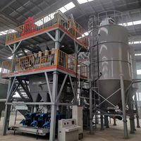 Nouvelle ligne de production de mélangeurs de mortier en poudre à auto-nivellement entièrement automatiques et contrôlés par PLC, haute précision, haute capacité pour