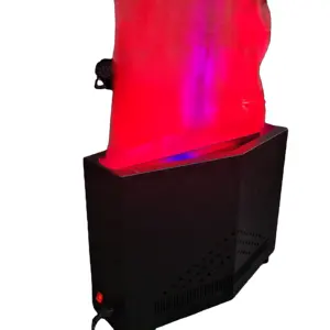 Silk Cloth Fire Flame Light LED DJ Stage Disco Holiday Backdrop Double Blower 1.8m Red Electric Fake Flame Effect Machine