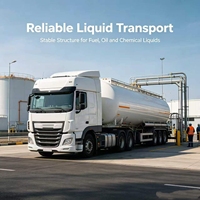 Semi-remorque citerne à capacité personnalisée avec dispositif anti-débordement pour le transport de produits chimiques liquides et d'engrais liquides