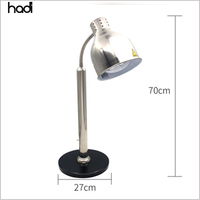 Lampe chauffante de table en acier inoxydable pour la restauration, 250W 220-240V, lumière chaude pour cuisines commerciales, hôtels et restaurants