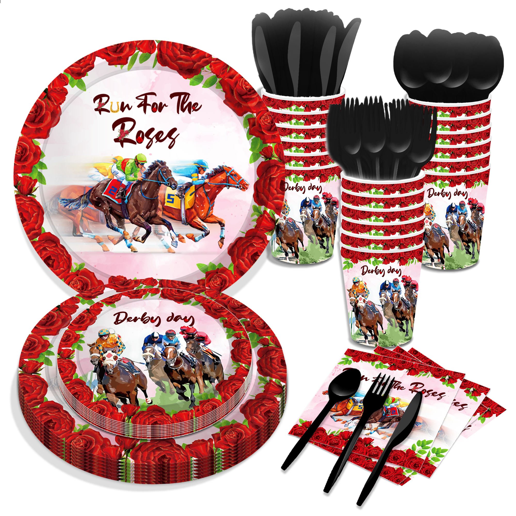 Alabama License Plate Kentucky Derby Paper Plates 9
