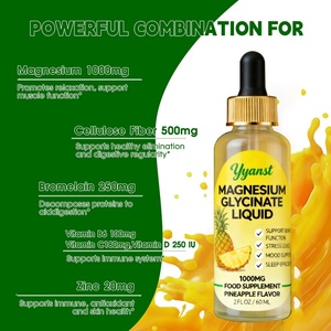 Gouttes de citrate de magnésium OEM/ODM avec bromélaïne pour soutenir la digestion et la santé cardiaque, favoriser l'humeur et la relaxation mentale - Product Image 4