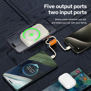 OEM logotipo personalizado <span class=keywords><strong>Mag</strong></span> <span class=keywords><strong>Powerbank</strong></span> 5000mAh Paquete de batería portátil Delgado seguro cargador rápido Mini banco de energía magnético inalámbrico para teléfono - Product Image 6