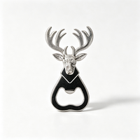 Ouvre-bouteille en forme de tête de cerf, ouvre-bouteille de bière et de soda, ouvre-bouteille de boisson fantaisie, outil de bar et de cuisine, cadeau pour Noël