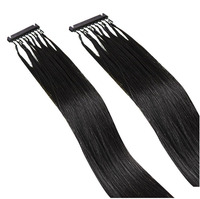 Extensions de cheveux naturels russes vierges 6D, double épaisseur, cuticules intactes, micro-anneaux, cheveux humains, balayage personnalisé, fournisseur pour salons