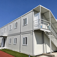 Maison conteneur préfabriquée de 20 pieds, modulaire, portable, pour bureau sur chantier, logement pour travailleurs